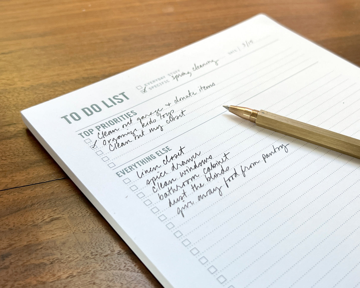 To Do List Notepad