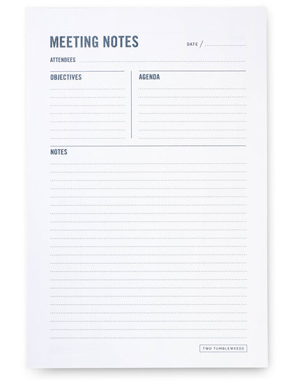 Meeting Notes Notepad